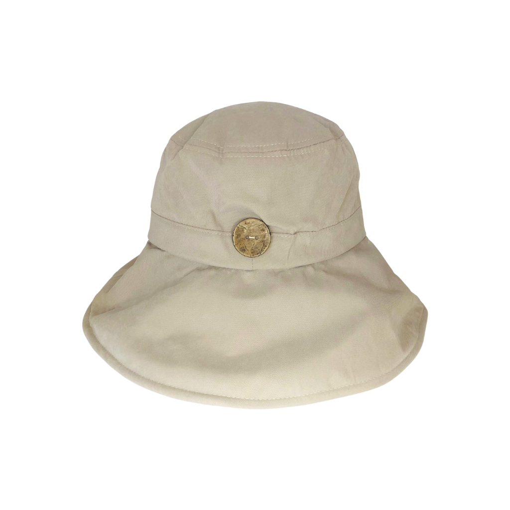 Bucket Hat - Women - Nude with button – SEZONALL