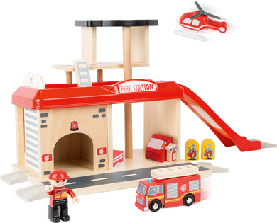 Fire station with accessories