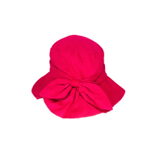 Load image into Gallery viewer, Bucket Hat - Women - Fuschia with Big Bow
