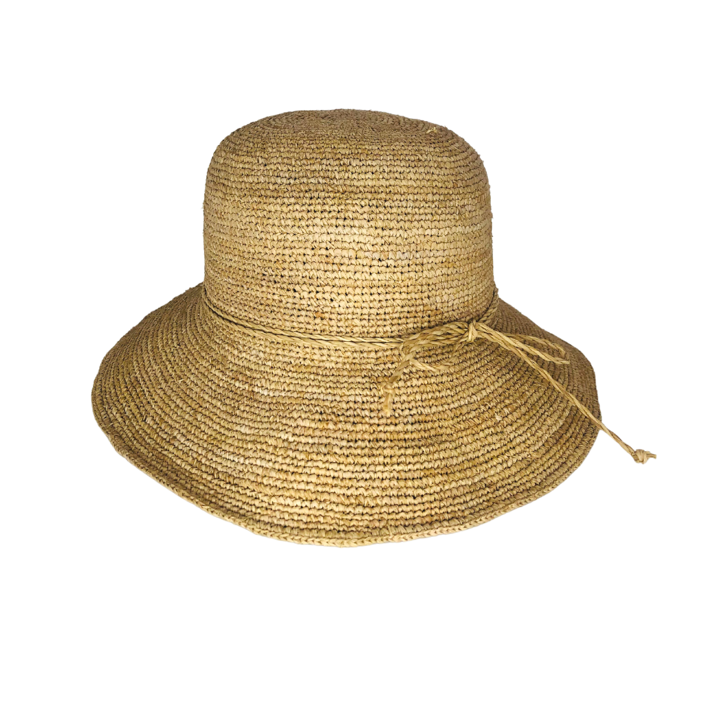 Handmade Straw Hat - Natural colour