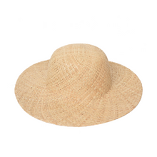 Load image into Gallery viewer, Handmade Straw Hat Natural - Frayed Wide-Brimmed
