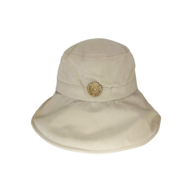 Bucket Hat - Women - Nude with button