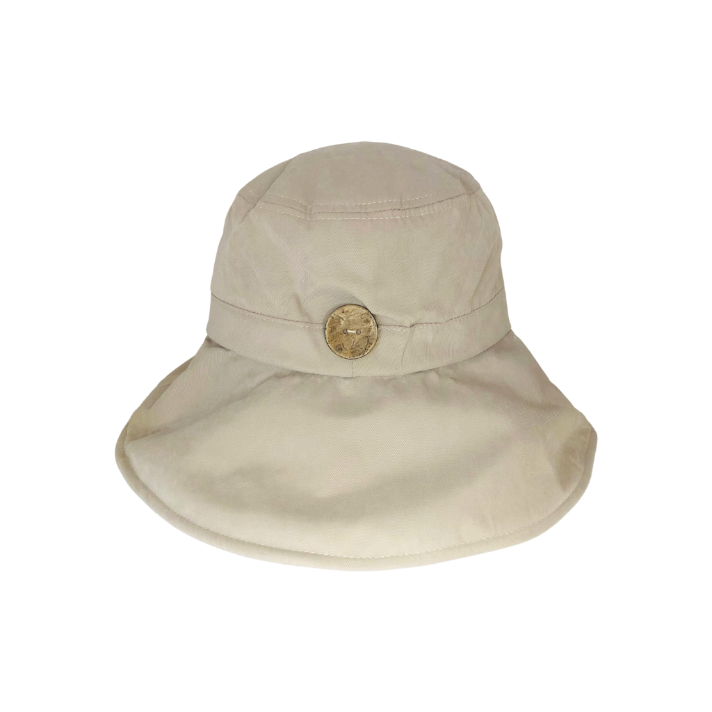 Bucket Hat - Women - Nude with button