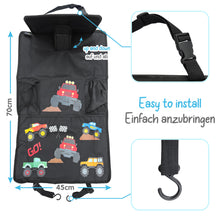 Load image into Gallery viewer, Children&#39;s Car Seat Organizer - Monster Truck
