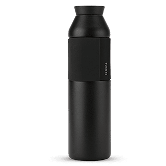 Reusable Water Bottle in Stainless Steel - BLACK 600ml MATTE