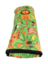 Load image into Gallery viewer, Car sleeping pillow motif for boys - JUNGLE
