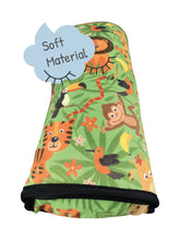 Load image into Gallery viewer, Car sleeping pillow motif for boys - JUNGLE
