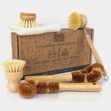 Bamboo Dish Brush Set | Eco-friendly Washing Up Brushes