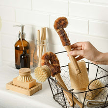 Load image into Gallery viewer, Bamboo Dish Brush Set | Eco-friendly Washing Up Brushes
