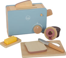 Load image into Gallery viewer, Wooden Toaster-Set „tasty“
